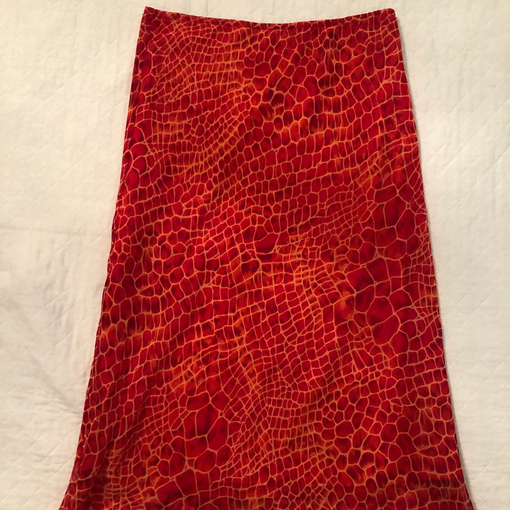 vintage red shift skirts size small